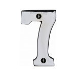 M Marcus Heritage Brass Numeral 7 - Face Fix 76mm Heavy font